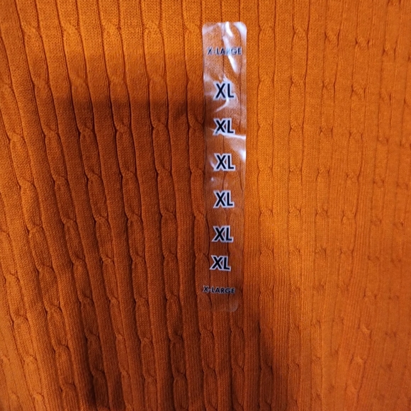 KIM ROGERS orange sweater new with tags XL - Picture 5 of 7